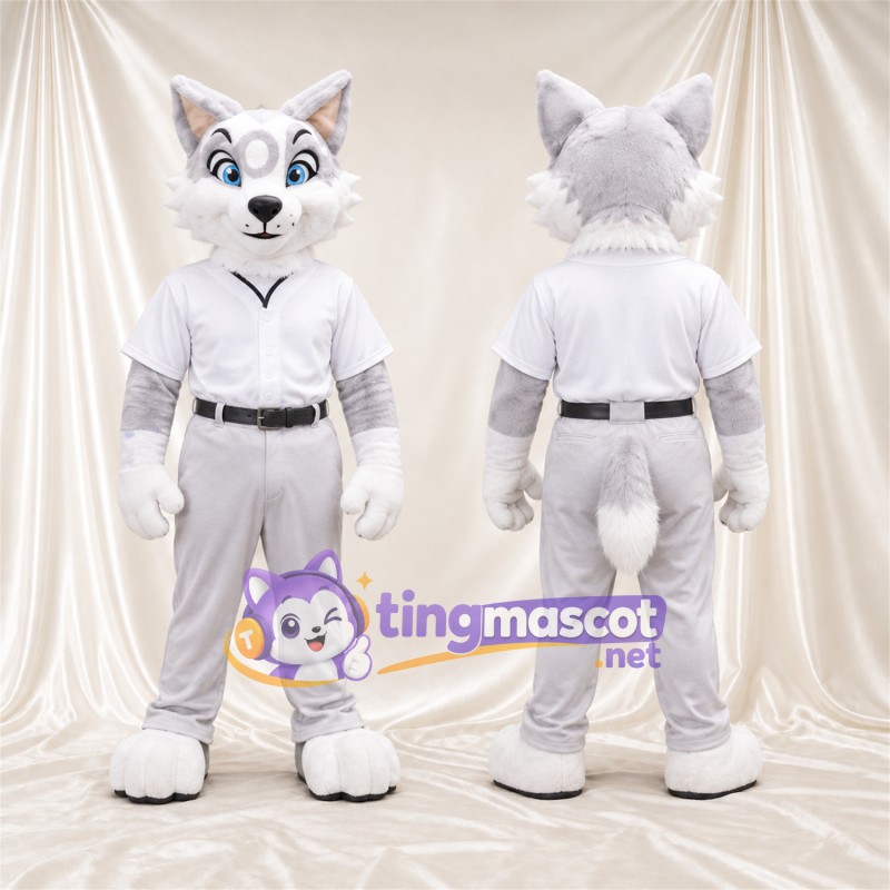 Costume de mascotte Chat – blanc – Tenue (blanc)