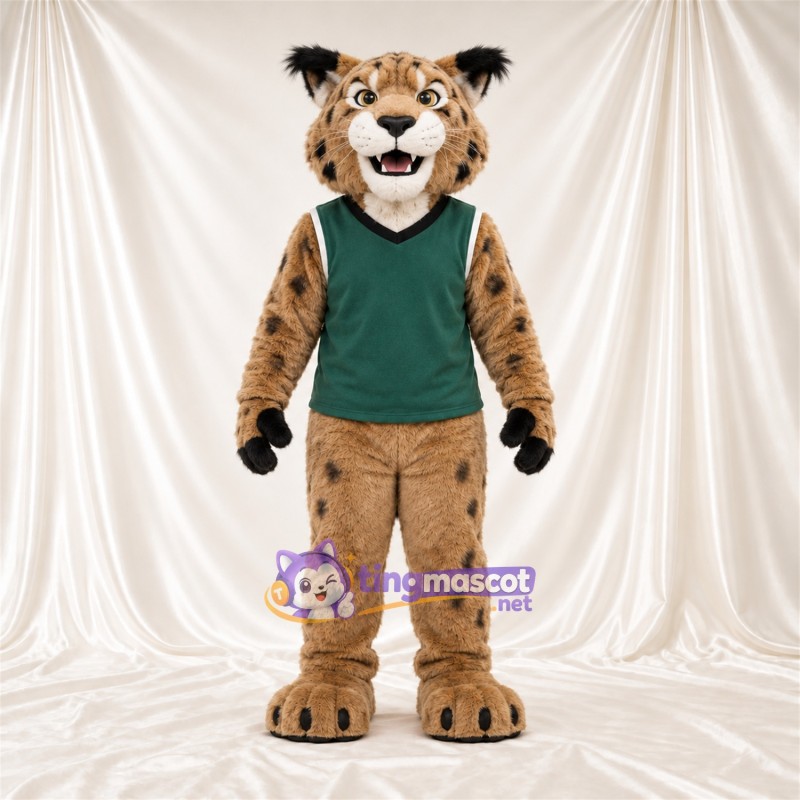 Costume de mascotte Lynx roux – brun clair – Chemise; Mains (noir) Costume de mascotte Lynx roux – brun clair – Chemise; Mains (noir)