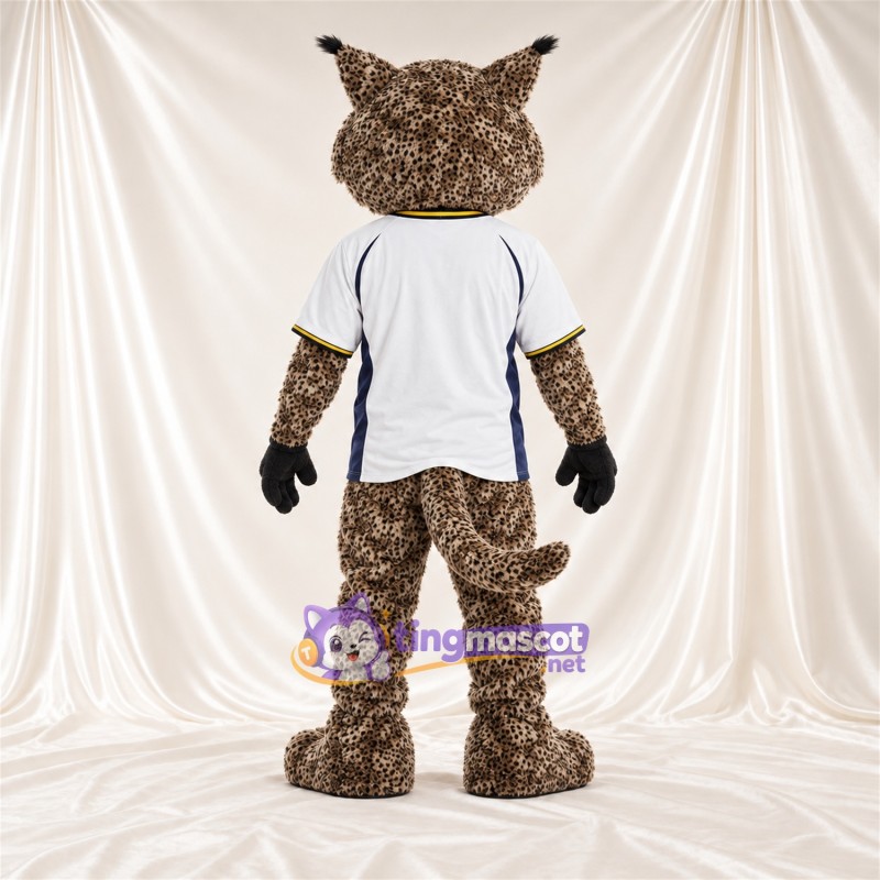 Costume de mascotte Lynx roux – marron / noir – Chemise; Longue queue Costume de mascotte Lynx roux – marron / noir – Chemise; Longue queue