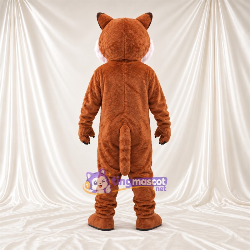 Costume de mascotte Chat sauvage – orange / blanc Costume de mascotte Chat sauvage – orange / blanc