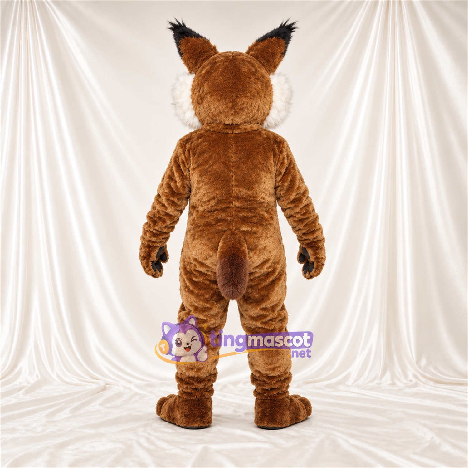 Brown Lynx Mascot Costume Brown Lynx Mascot Costume