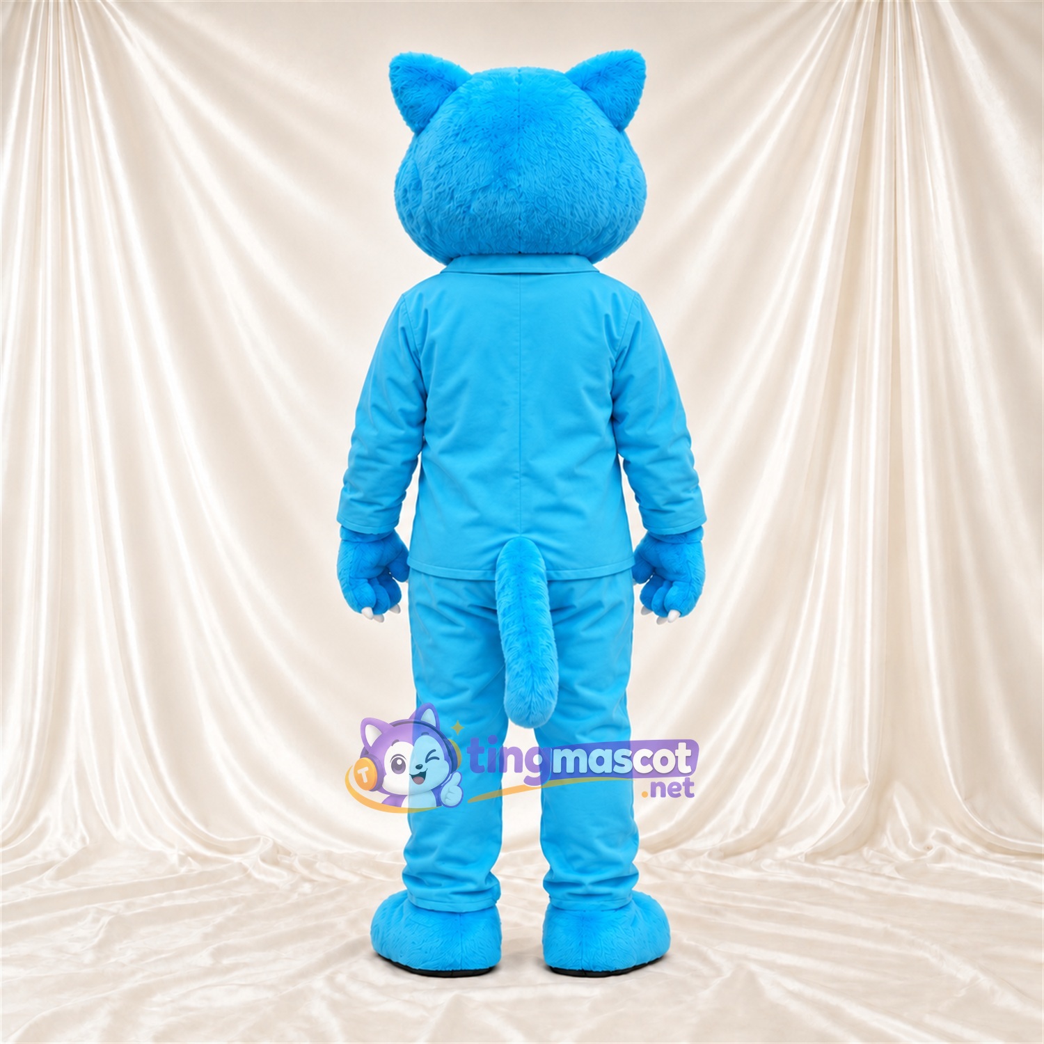 Costume de mascotte Chat – turquoise – Survêtement (turquoise) Costume de mascotte Chat – turquoise – Survêtement (turquoise)