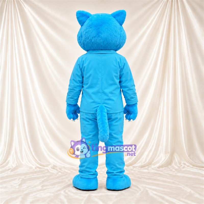 Costume de mascotte Chat – turquoise – Survêtement (turquoise) Costume de mascotte Chat – turquoise – Survêtement (turquoise)