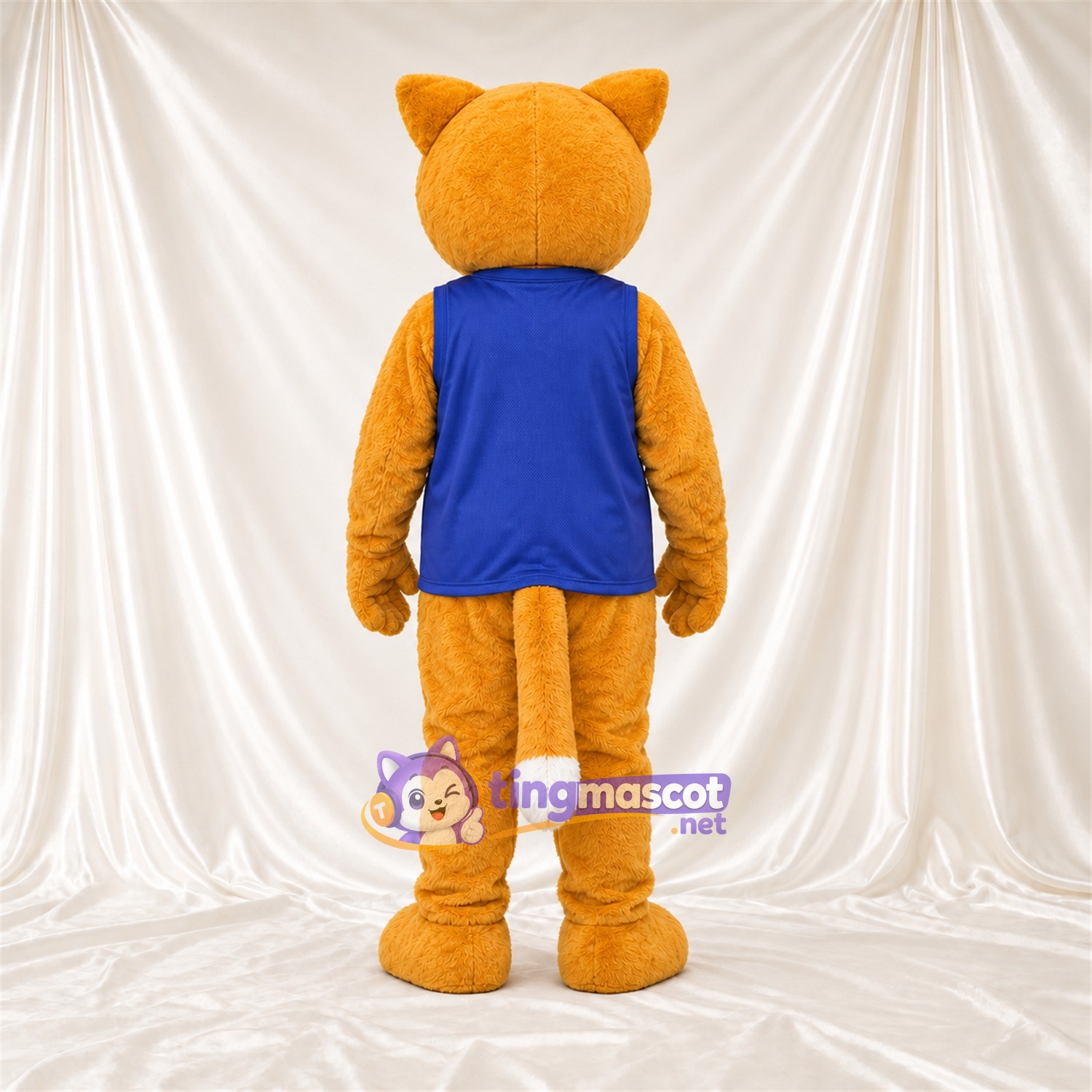Costume de mascotte Chat – orange / blanc – Chemise Costume de mascotte Chat – orange / blanc – Chemise