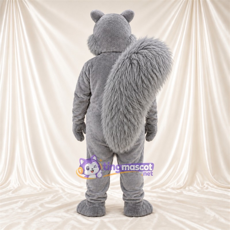 Costume de mascotte Écureuil – gris – Queue touffue; Yeux (bleu) Costume de mascotte Écureuil – gris – Queue touffue; Yeux (bleu)