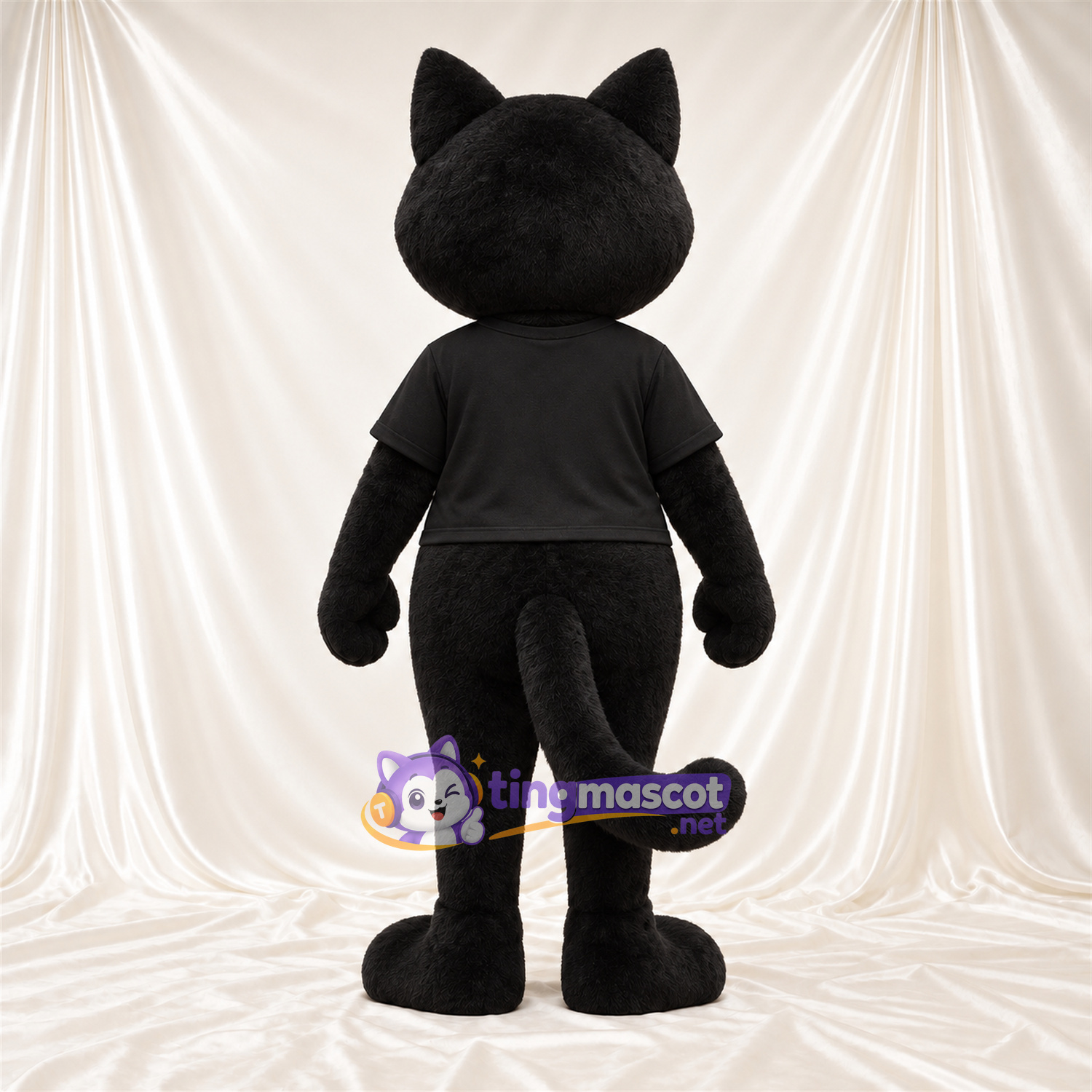 Costume de mascotte Chat – noir – Chemise (noir) Costume de mascotte Chat – noir – Chemise (noir)