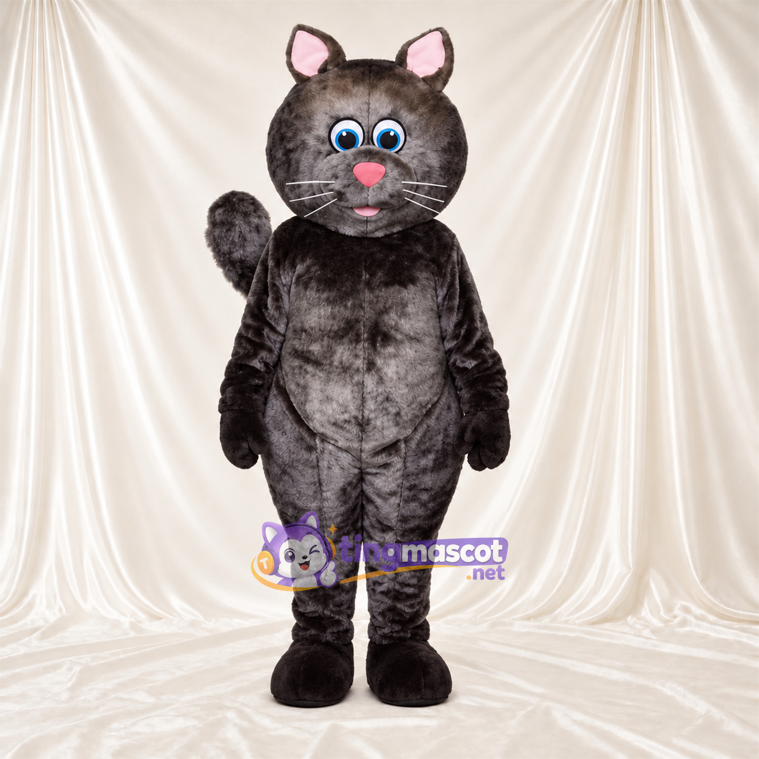 Maskottchenkostüm Katze – dunkelgrau Maskottchenkostüm Katze – dunkelgrau