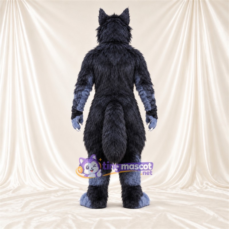 Costume de mascotte Loup – bleu foncé Costume de mascotte Loup – bleu foncé