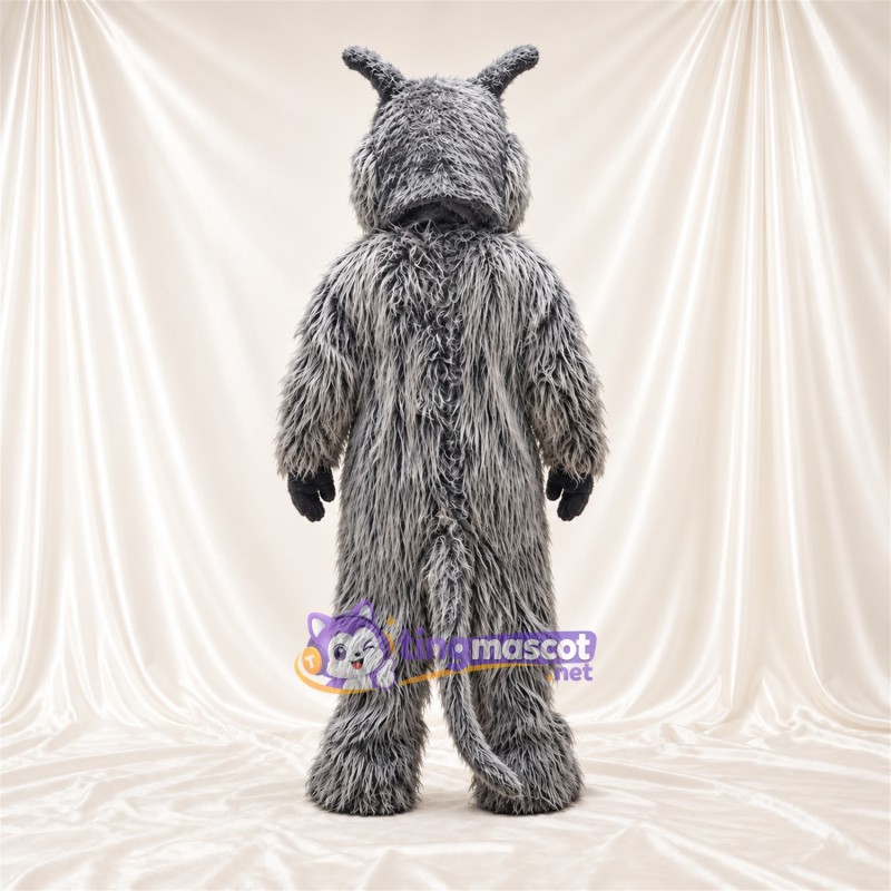 Maskottchenkostüm Hund – grau – Zottelfell Maskottchenkostüm Hund – grau – Zottelfell