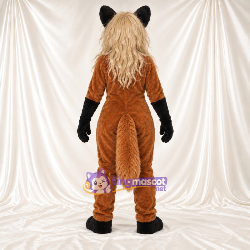 Costume de mascotte Renard – marron / blanc – Cheveux; Ventre (blanc) Costume de mascotte Renard – marron / blanc – Cheveux; Ventre (blanc)