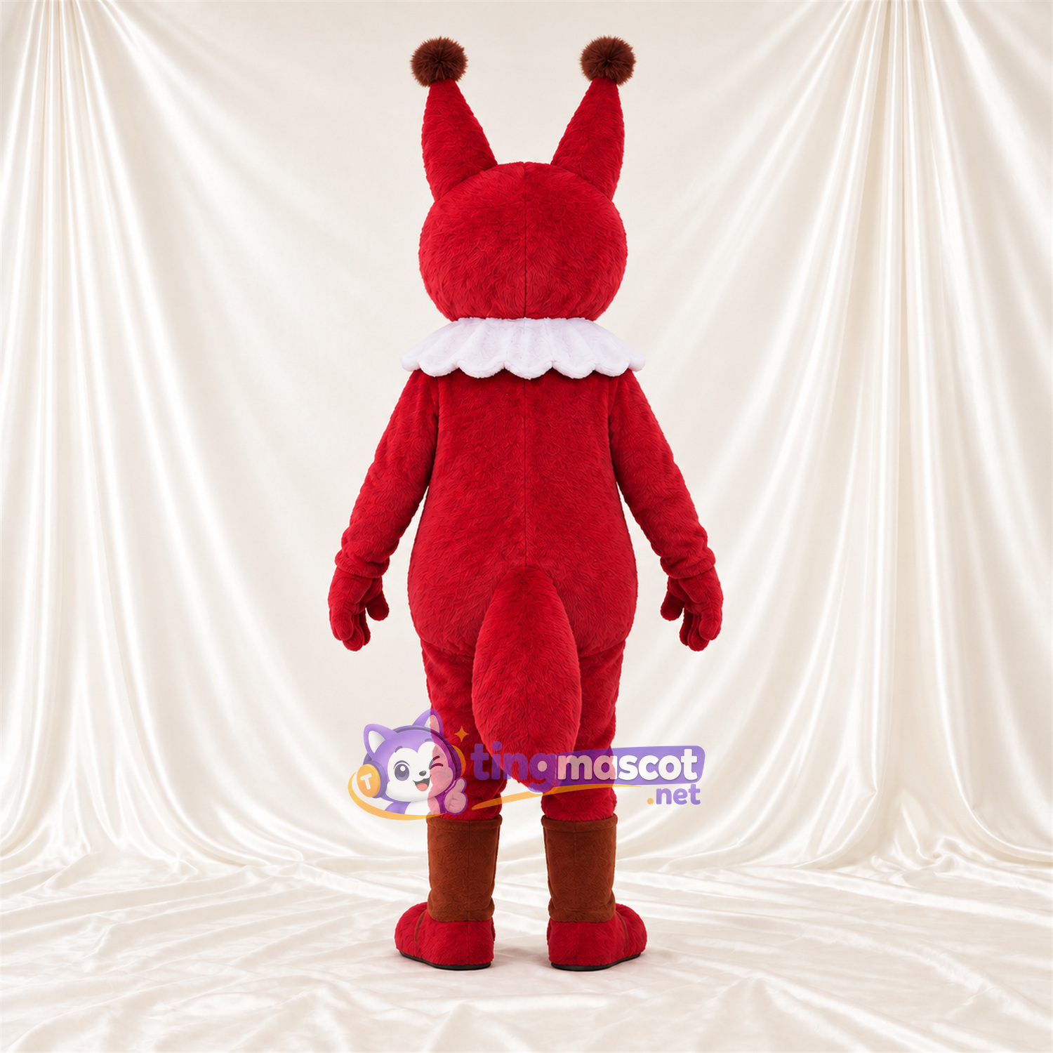 Costume de mascotte Chat bouffon – rouge Costume de mascotte Chat bouffon – rouge