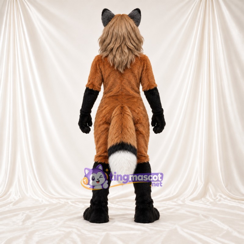 Maskottchenkostüm Fuchs – braun / weiß – Haare; Bauch (weiß) Maskottchenkostüm Fuchs – braun / weiß – Haare; Bauch (weiß)
