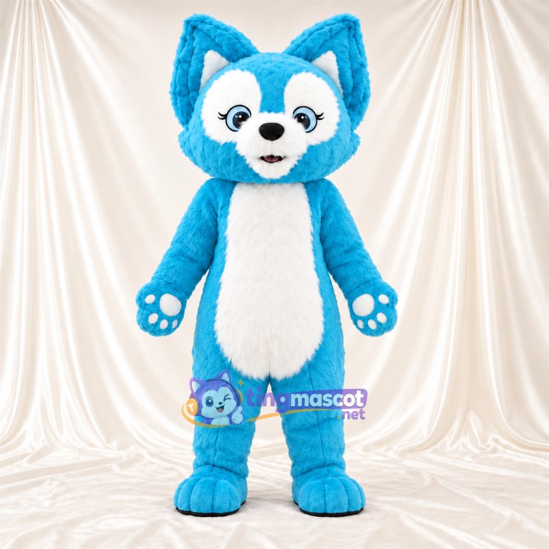 Costume de mascotte Renard – bleu Costume de mascotte Renard – bleu