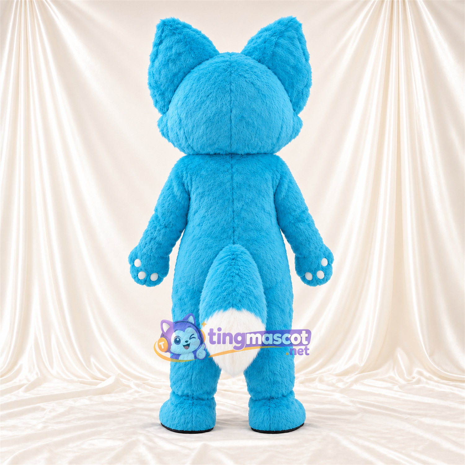 Costume de mascotte Renard – bleu