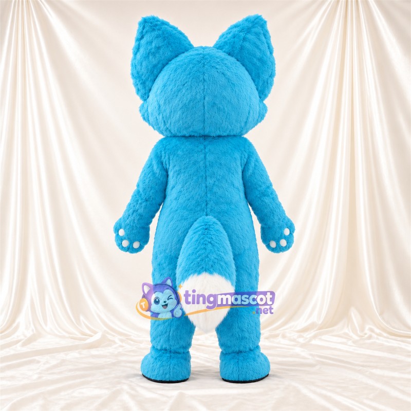 Costume de mascotte Renard – bleu