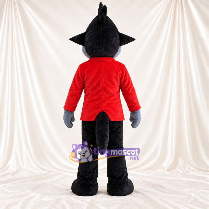 Costume de mascotte Loup – gris – Pantalon (noir) Costume de mascotte Loup – gris – Pantalon (noir)
