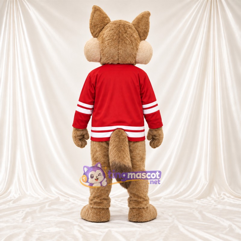 Costume de mascotte Coyote – brun clair – Chemise Costume de mascotte Coyote – brun clair – Chemise