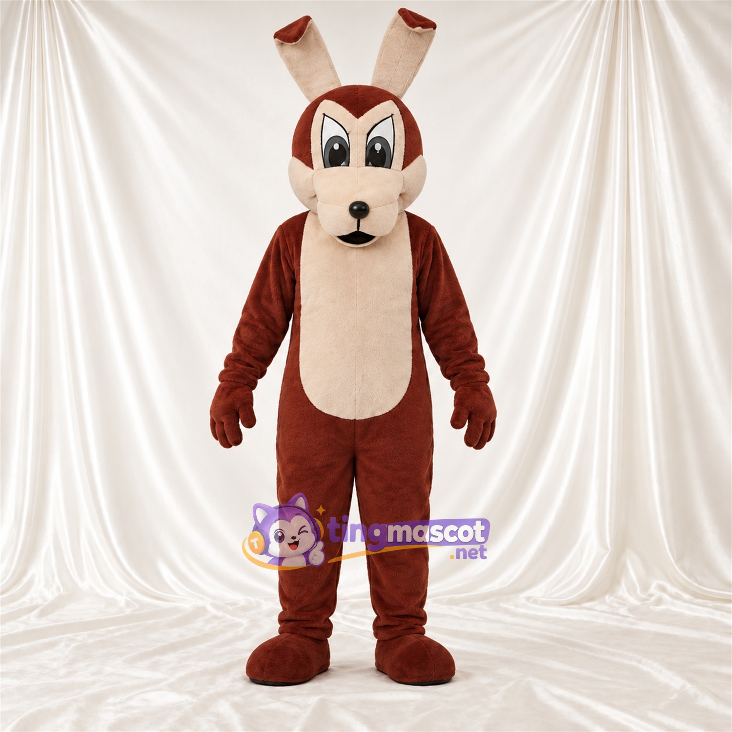 Costume de mascotte Coyote – brun rouge – Longues oreilles; Queue Costume de mascotte Coyote – brun rouge – Longues oreilles; Queue