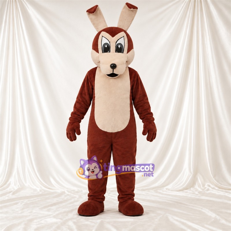 Costume de mascotte Coyote – brun rouge – Longues oreilles; Queue Costume de mascotte Coyote – brun rouge – Longues oreilles; Queue