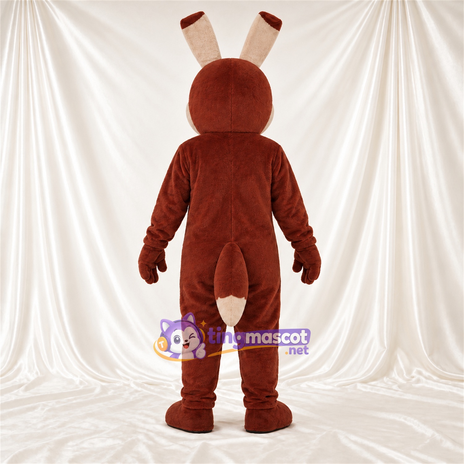 Costume de mascotte Coyote – brun rouge – Longues oreilles; Queue Costume de mascotte Coyote – brun rouge – Longues oreilles; Queue
