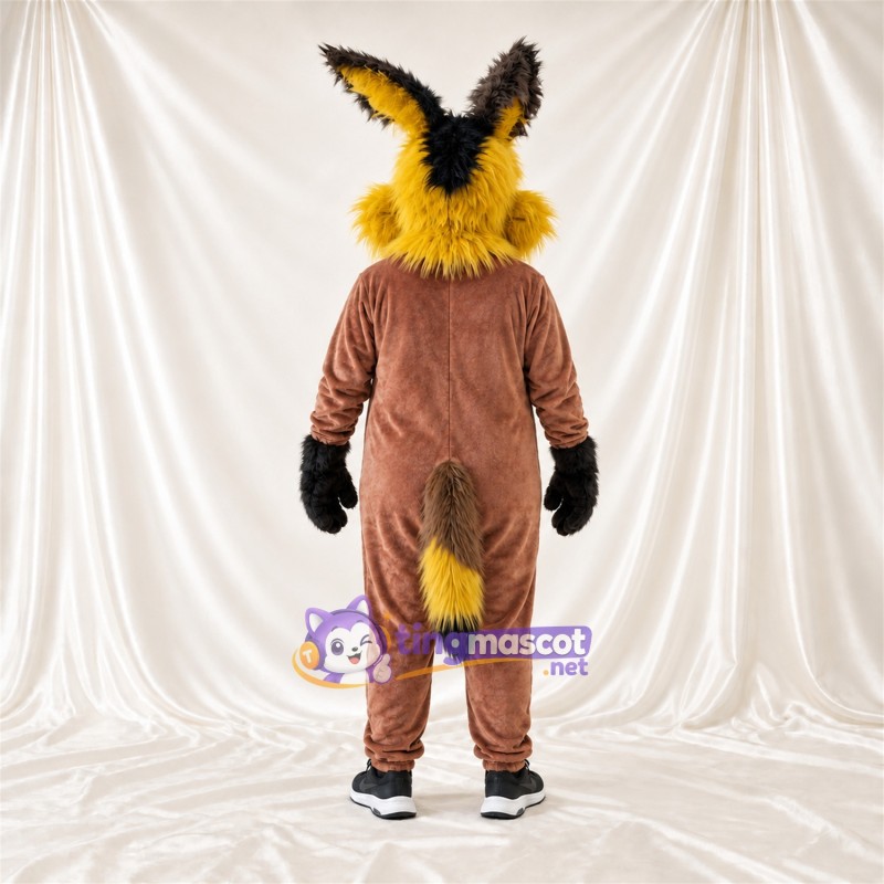 Costume de mascotte Coyote – jaune / marron Costume de mascotte Coyote – jaune / marron
