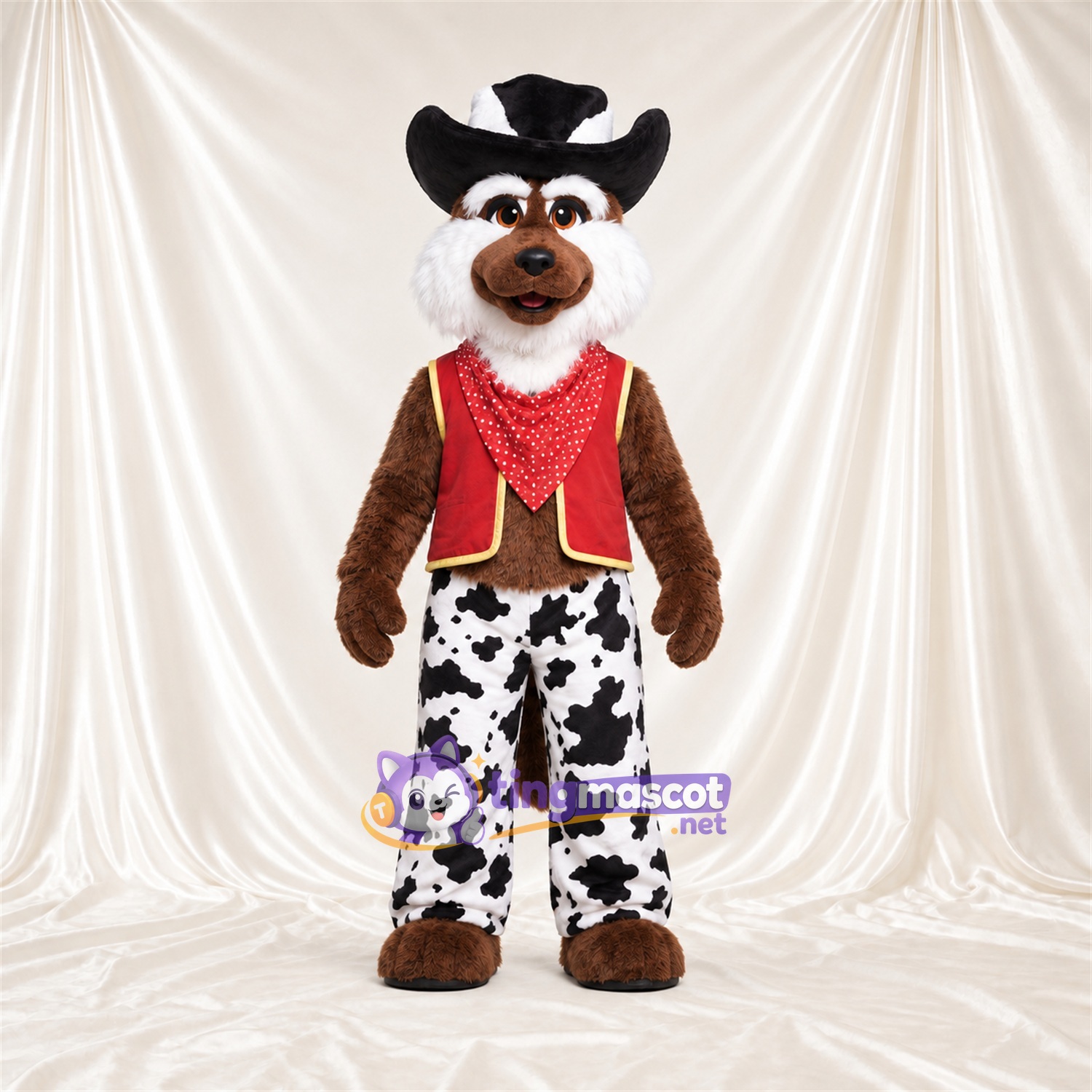 Costume de mascotte Coyote – marron – Tenue Costume de mascotte Coyote – marron – Tenue