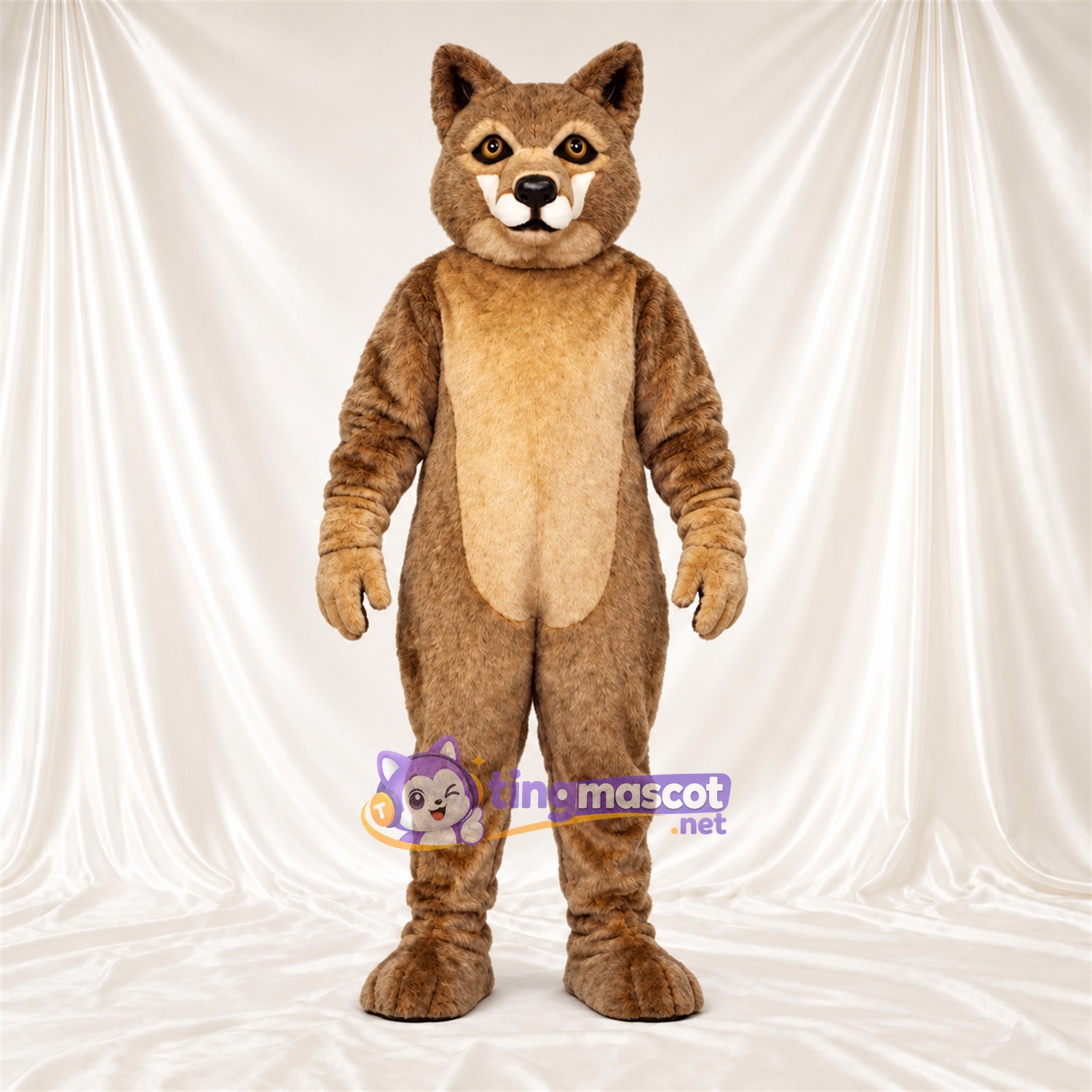 Costume de mascotte Chat – marron / brun clair Costume de mascotte Chat – marron / brun clair
