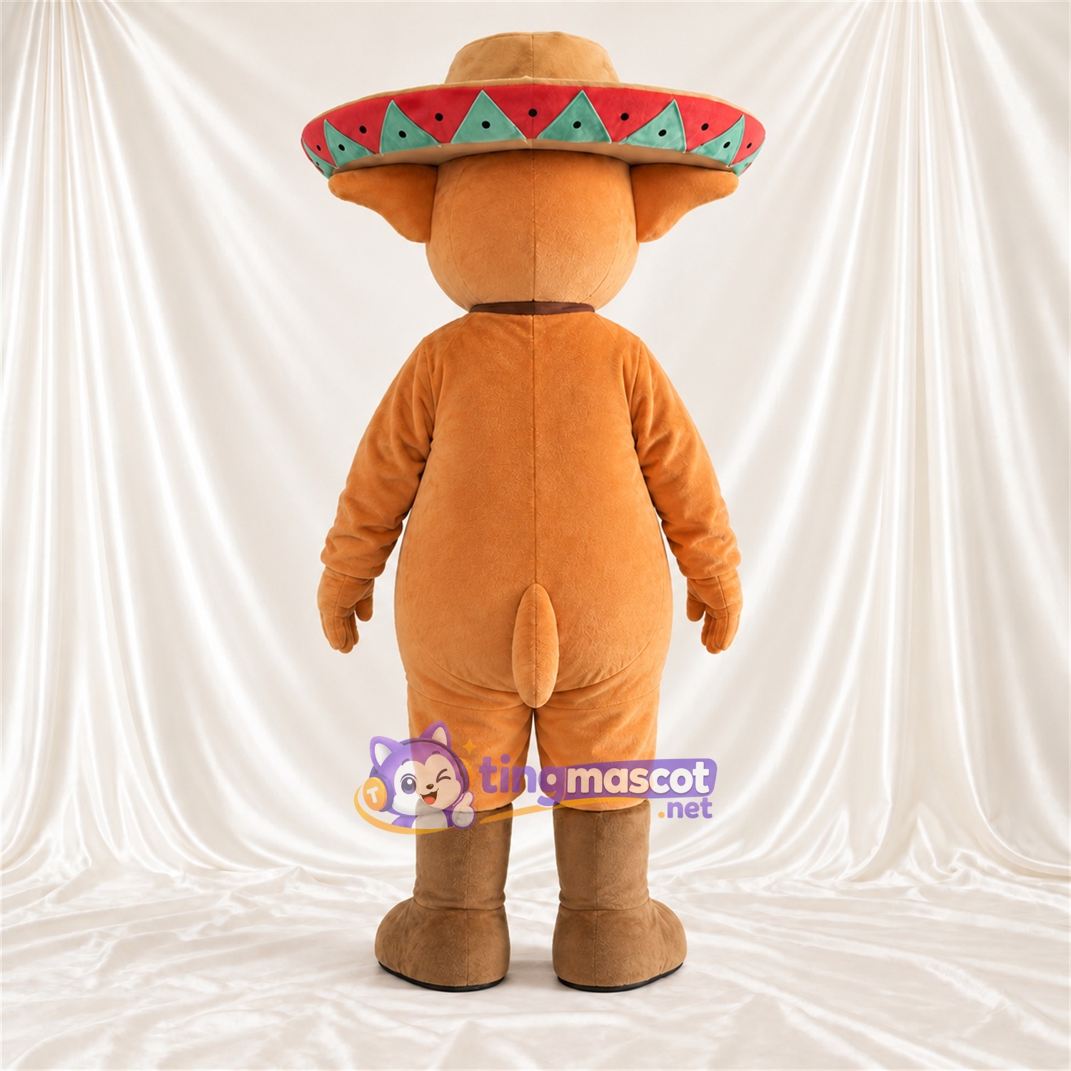 Costume de mascotte Coyote – marron – Bottes (marron) Costume de mascotte Coyote – marron – Bottes (marron)