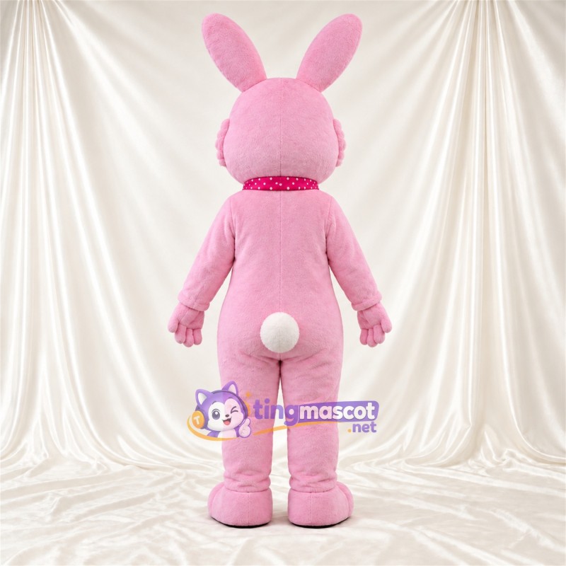 Costume de mascotte Lapin – rose – Nœud papillon Costume de mascotte Lapin – rose – Nœud papillon