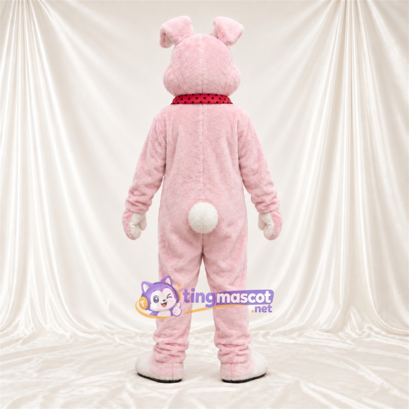 Costume de mascotte Lapin – rose – Nœud papillon Costume de mascotte Lapin – rose – Nœud papillon