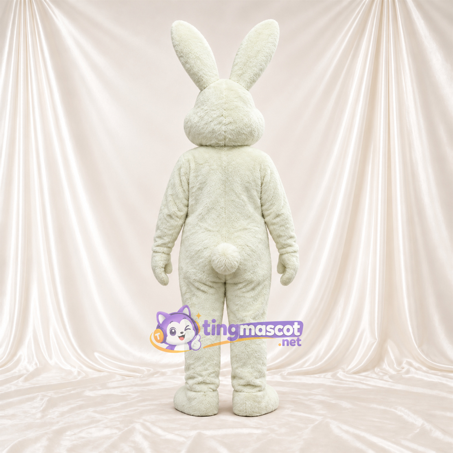 Maskottchenkostüm Hase – blassgrün – Brust Maskottchenkostüm Hase – blassgrün – Brust