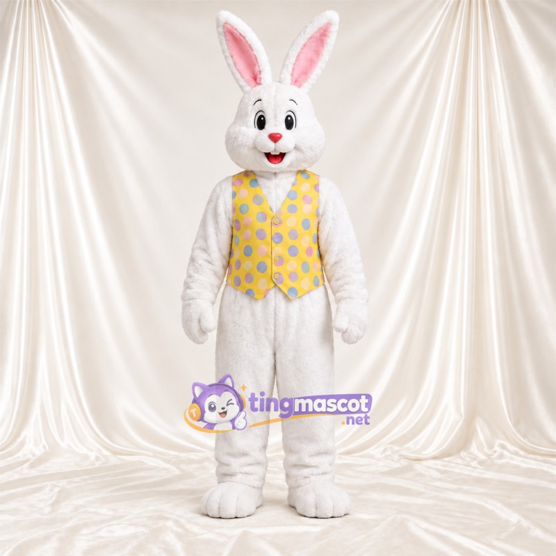 Costume de mascotte Lapin – blanc – Gilet Costume de mascotte Lapin – blanc – Gilet