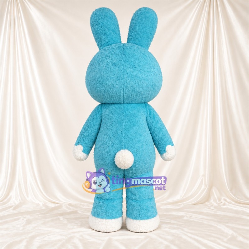 Costume de mascotte Lapin – turquoise / blanc Costume de mascotte Lapin – turquoise / blanc