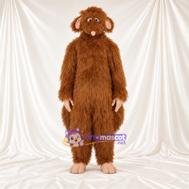 Costume de mascotte Castor – marron – Grandes incisives; Fourrure hirsute Costume de mascotte Castor – marron – Grandes incisives; Fourrure hirsute