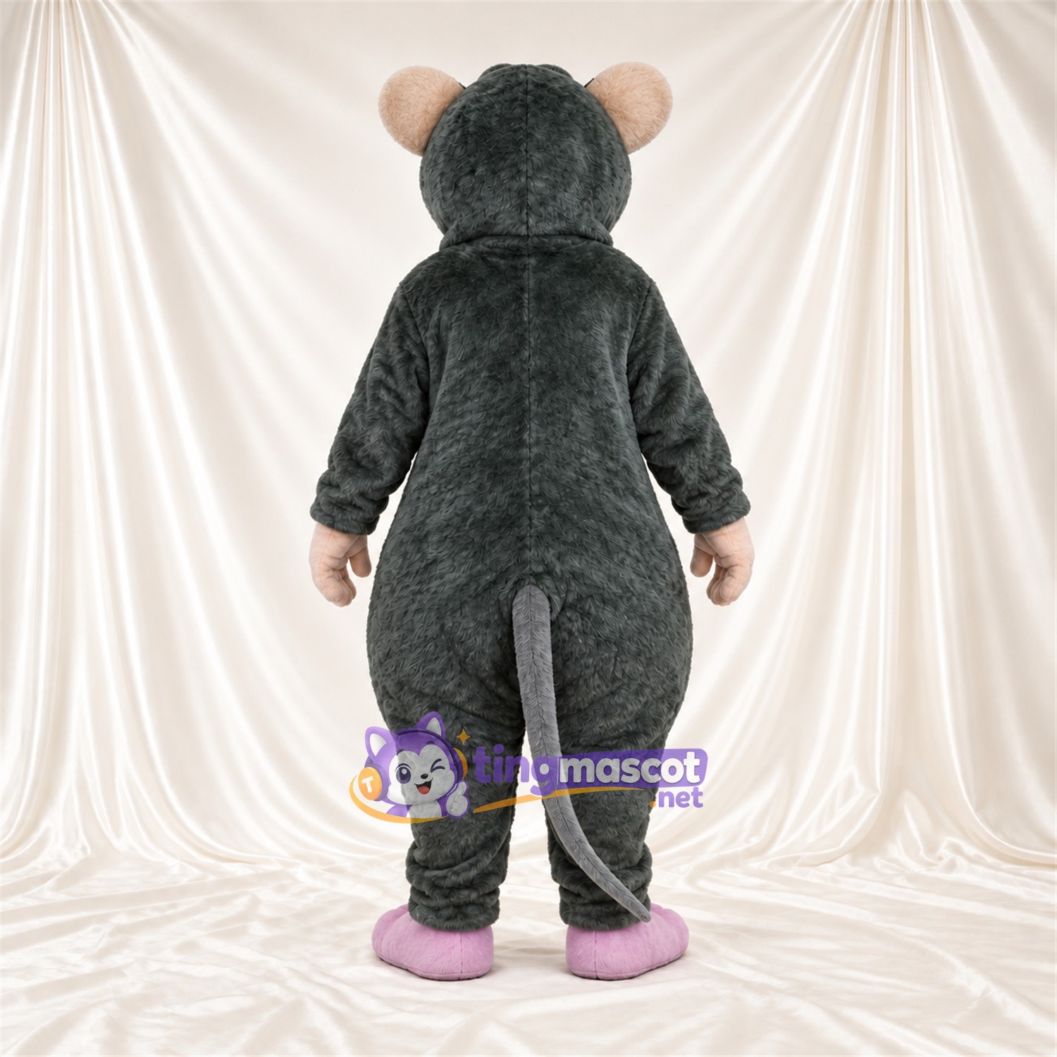 Maskottchenkostüm Ratte – dunkelgrau Maskottchenkostüm Ratte – dunkelgrau