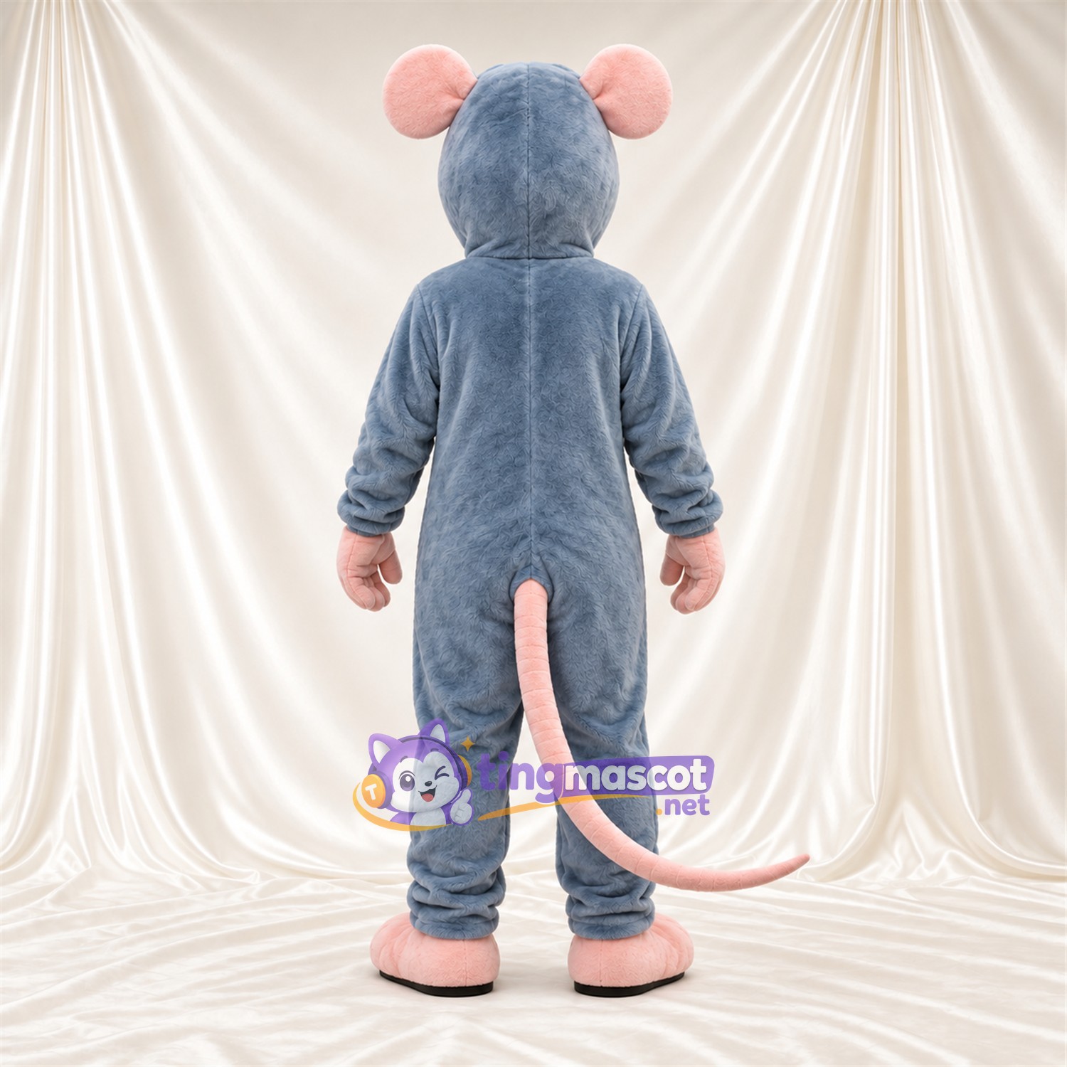 Blue Gray Rat Mascot Costume Blue Gray Rat Mascot Costume
