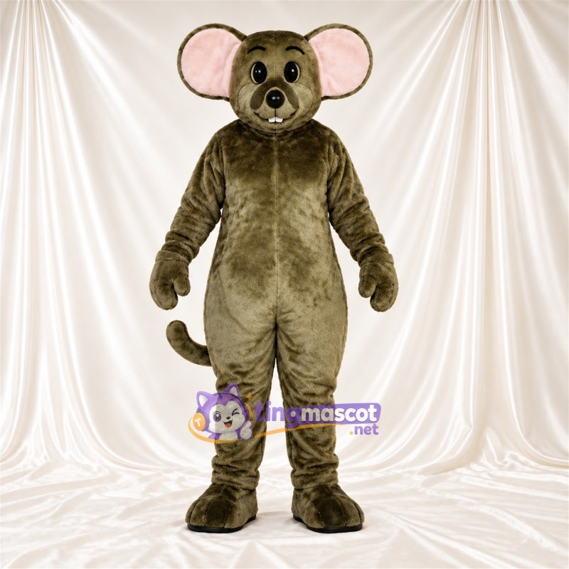 Costume de mascotte Souris – vert olive Costume de mascotte Souris – vert olive