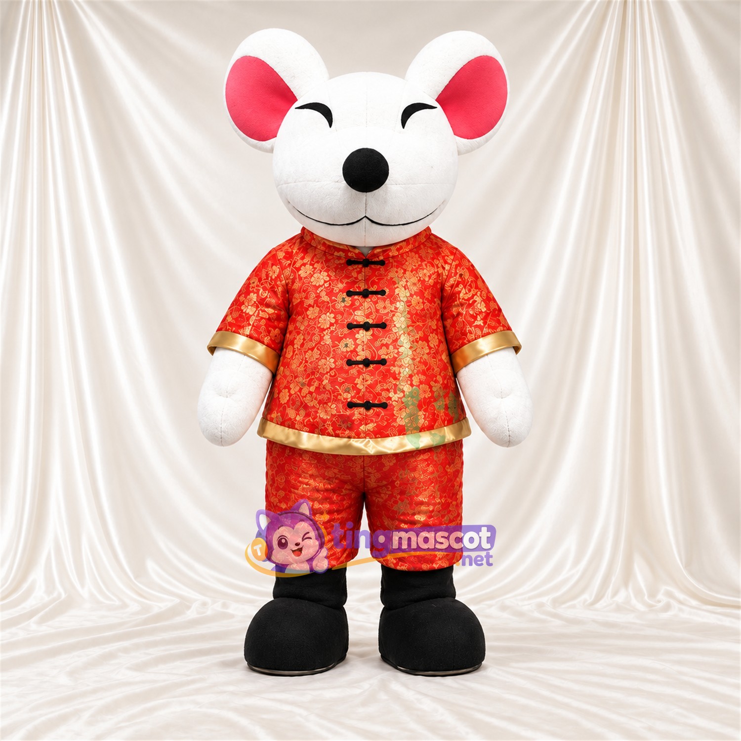 Costume de mascotte Souris – blanc – Tenue Costume de mascotte Souris – blanc – Tenue