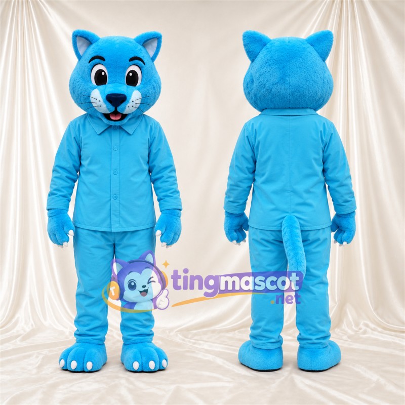 Costume de mascotte Chat – turquoise – Survêtement (turquoise)