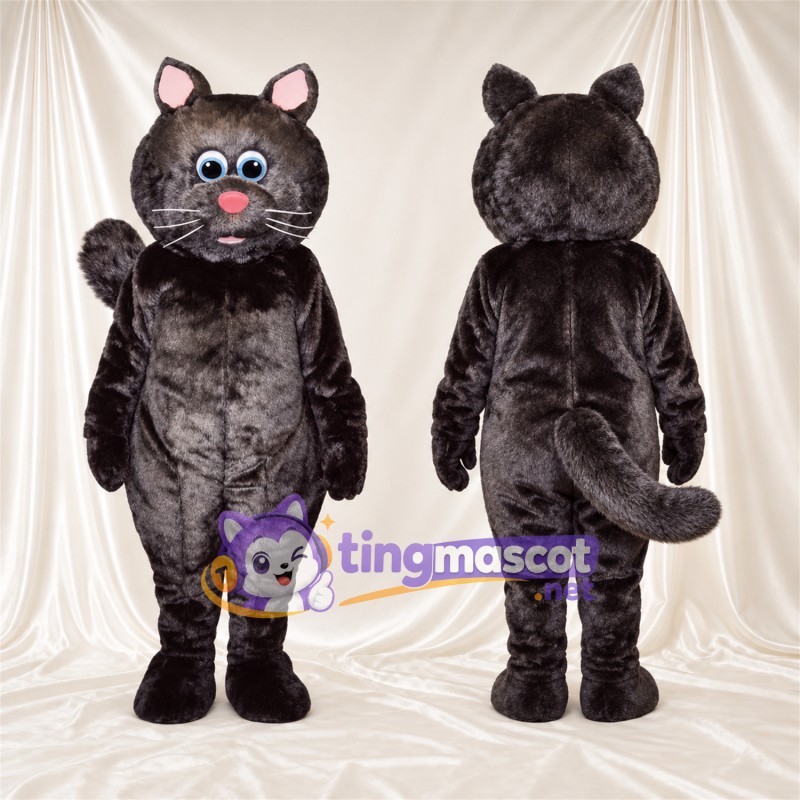 Maskottchenkostüm Katze – dunkelgrau