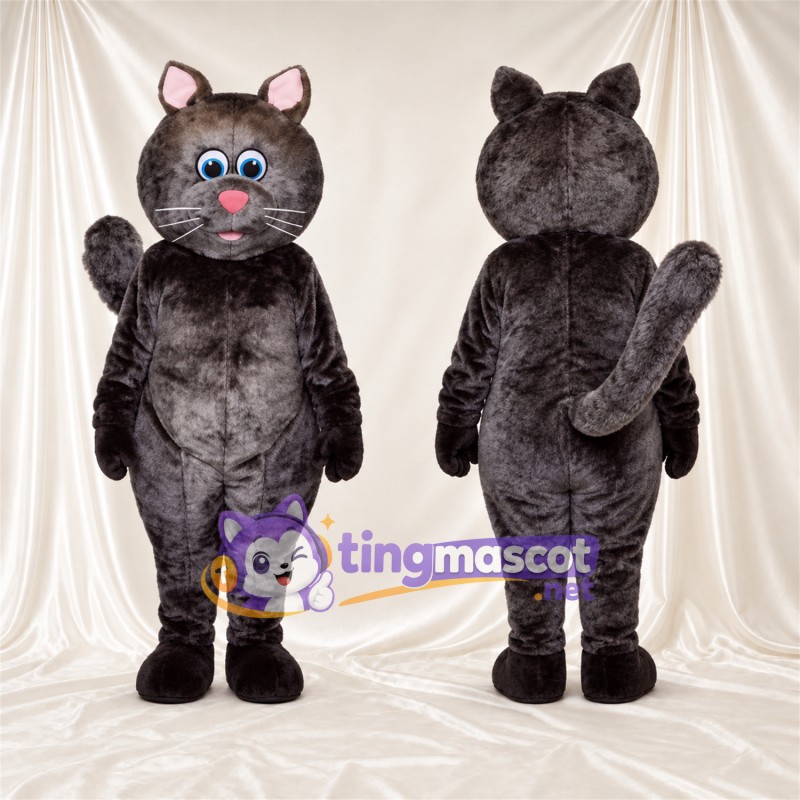 Maskottchenkostüm Katze – dunkelgrau