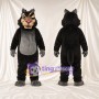Black and Gray Wildcat Mascot Costume - Gray Belly and Pink Nose