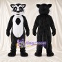 Black and White Raccoon Mascot Costume - White Belly and Black Eye Mask