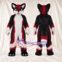 Black, Red and White Fox Mascot Costume - Fluffy Tail