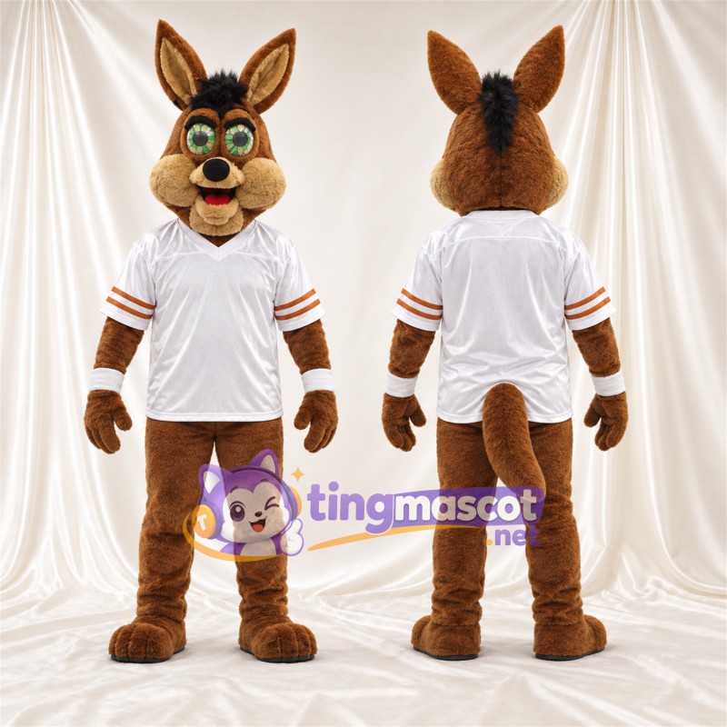 Costume de mascotte Coyote – marron – Chemise