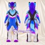 Costume de mascotte Coyote – bleu / violet / blanc