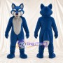 Costume de mascotte Coyote – bleu / blanc