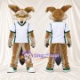 Costume de mascotte Coyote – brun clair – Chemise (blanc)