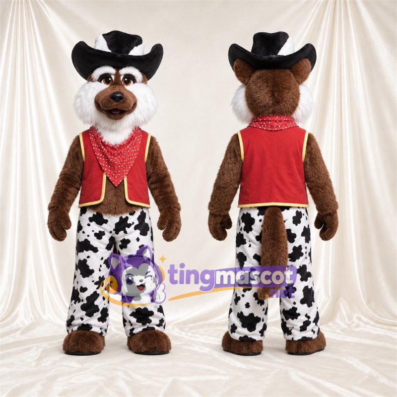 Costume de mascotte Coyote – marron – Tenue