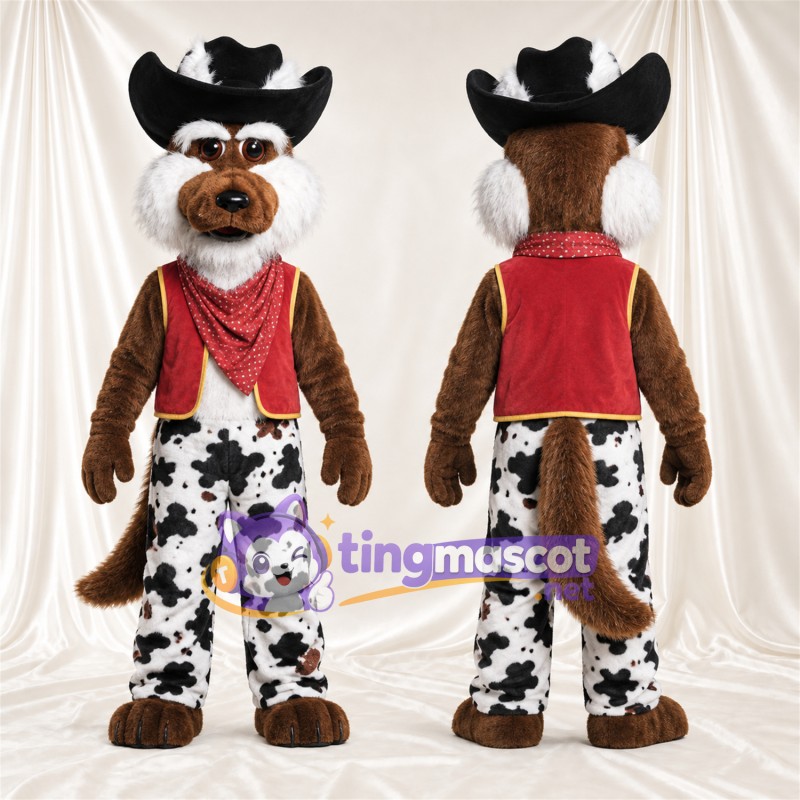 Costume de mascotte Coyote – marron – Tenue